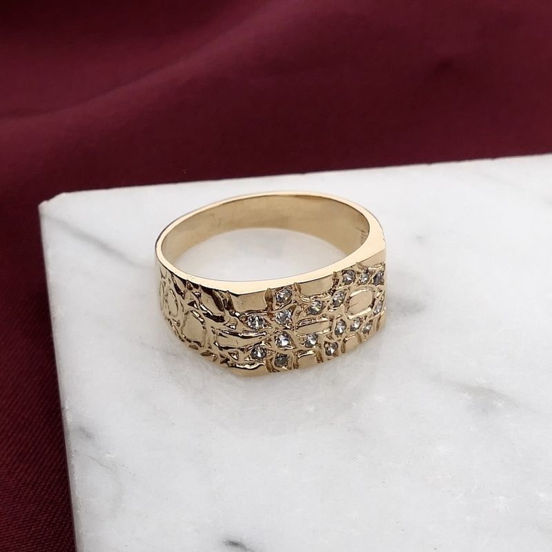 Afbeelding 2 van Roségouden ring met zirconia