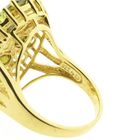 Image 7 of Silver entourage ring with zirconia; Gold plated