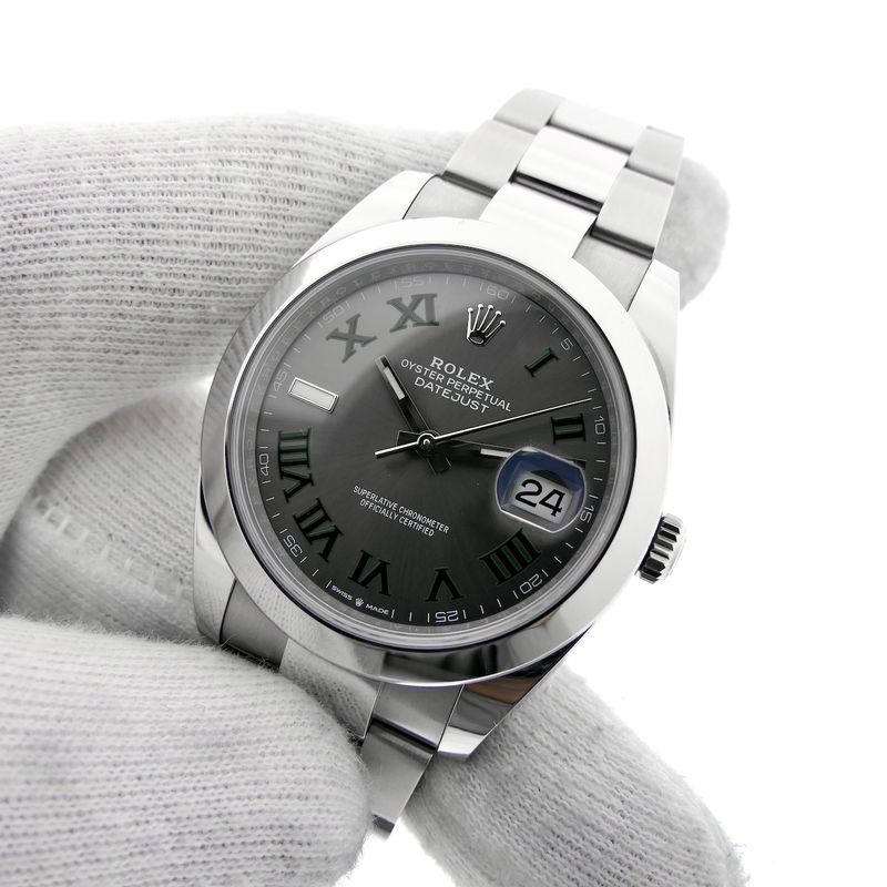 Image 8 of Rolex Datejust 41mm 'Wimbledon' 126300; Automatic men's watch