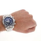 Image 23 of Breitling Chronomat 44 'Blue Impulse' Limited Edition AB01107E; Chronograph men's watch