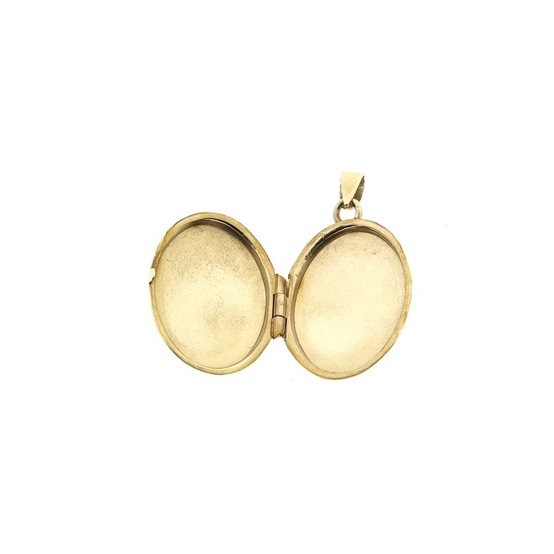 Image 3 of Vintage gold locket pendant | Floral design