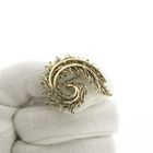 Image 7 of Vintage gold abstract brooch