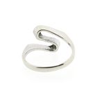 Image 4 of White gold ring with 0.04 ct diamond.