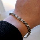 Image 9 of Silver Twisted Chain Bracelet