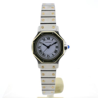 Image 1 of Cartier Santos Octagon Automatic; 18k gold/steel women's watch