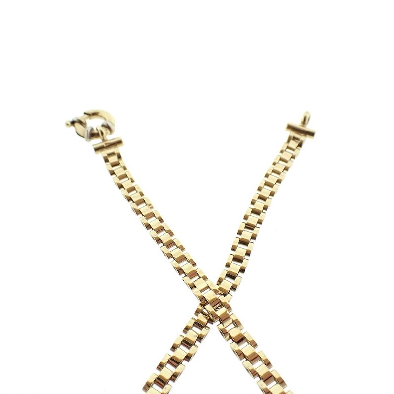 Image 5 of Gold unique link necklace | 45 cm