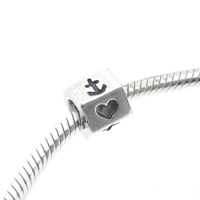 Image 2 of Pandora charm; Silver; Hope and love
