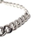 Image 2 of Silver solid gourmet link bracelet | 19 cm