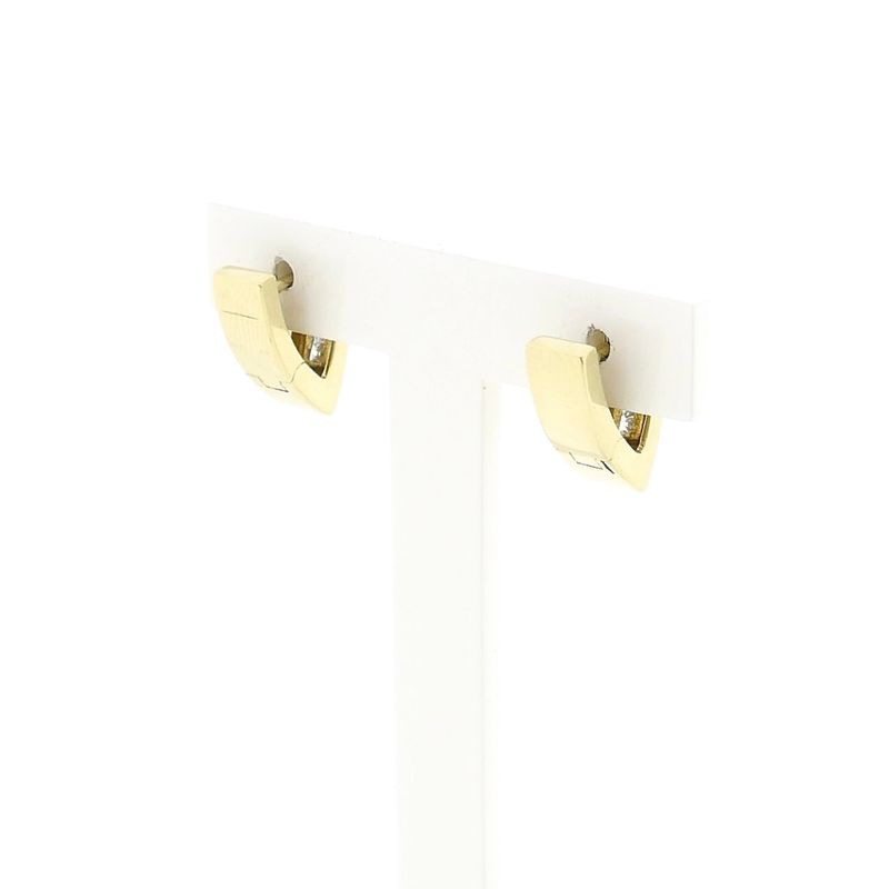 Image 4 of 14 Karat Gold Earrings with Zirconia