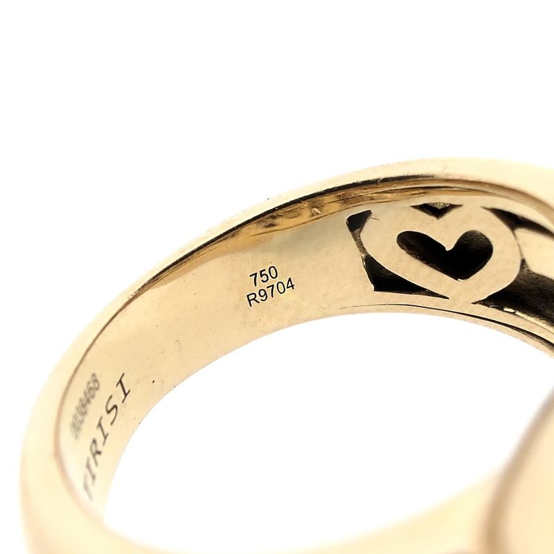 Image 8 of Tirisi gold ring with diamonds; Approx. 0.85 ct.