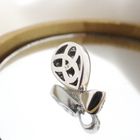 Image 5 of White gold pendant with pearl and diamonds; 0.13 ct.