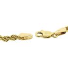 Image 6 of long gold twisted link necklace | 80 cm