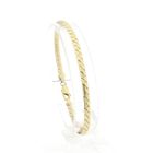 Image 1 of Gold S-link bracelet; 19 cm