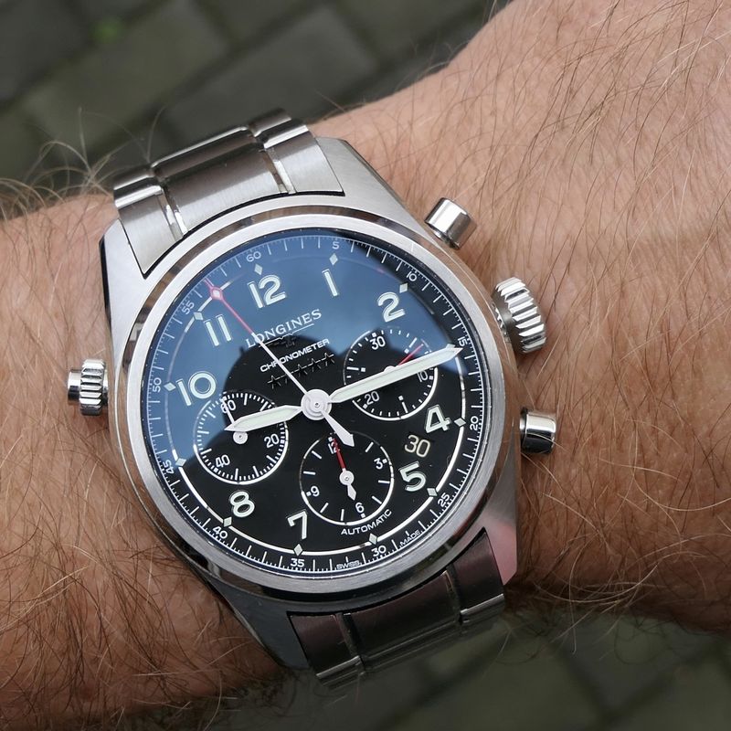 Image 14 of Longines Spirit Chronometer L3.820.4; Automatic chronograph men's watch