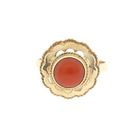 Image 3 of Gold ring with red coral | Vintage/antique