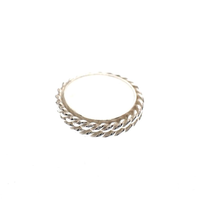 Image 3 of Silver braided ring
