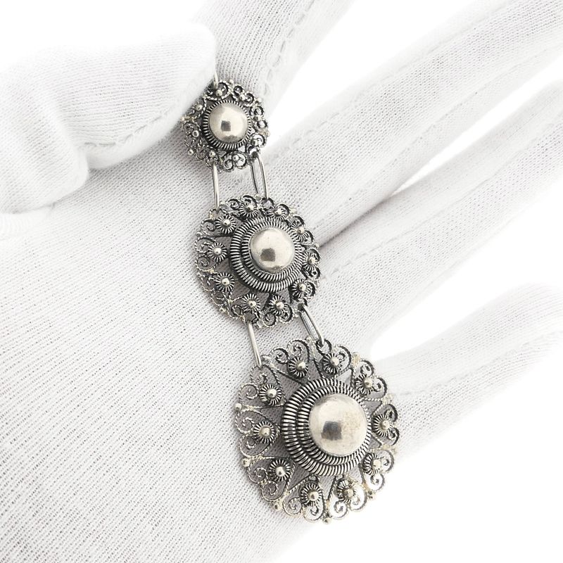 Image 10 of Antique Silver Pendant with Filigree Technique