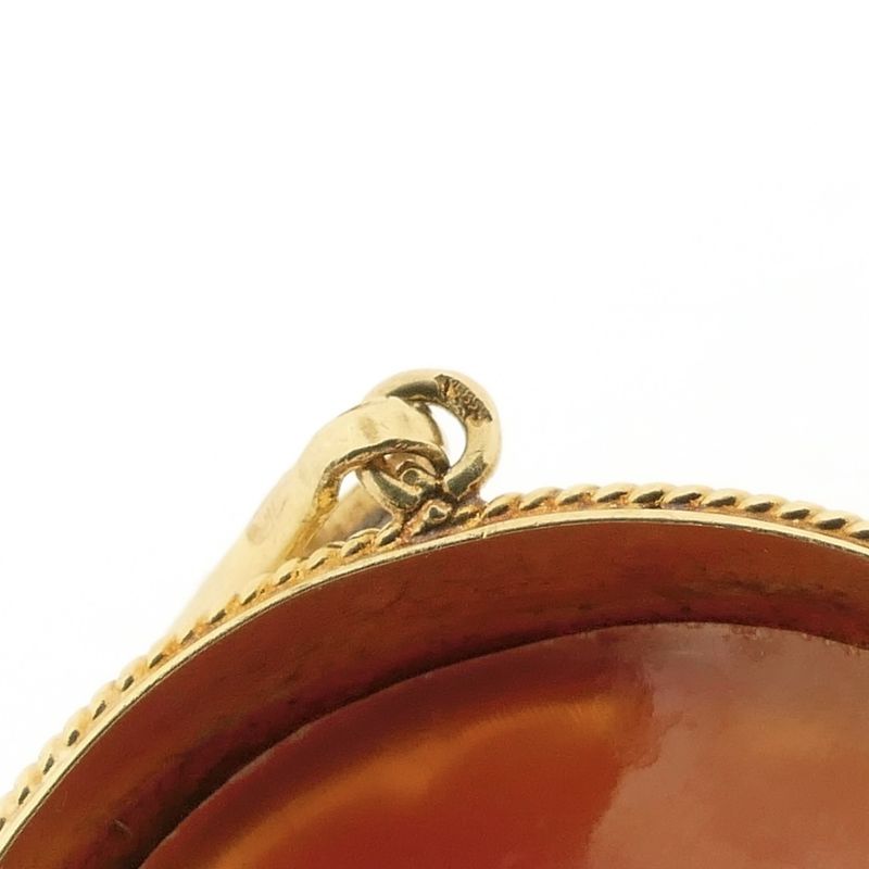 Image 9 of Antique gold pendant with cameo