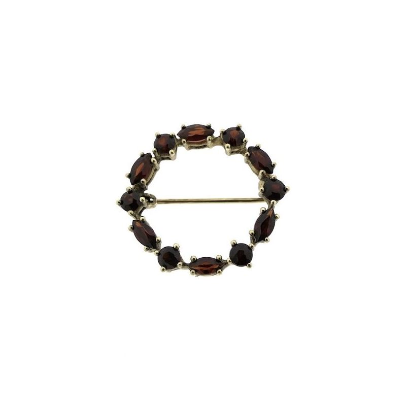 Image 1 of 8 carat garnet brooch | Vintage