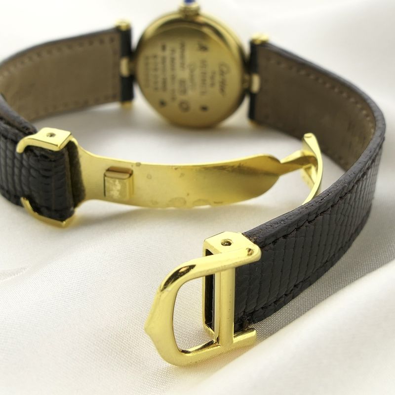 Image 11 of Cartier 'Must de Vendome' Vermeil; Ladies watch