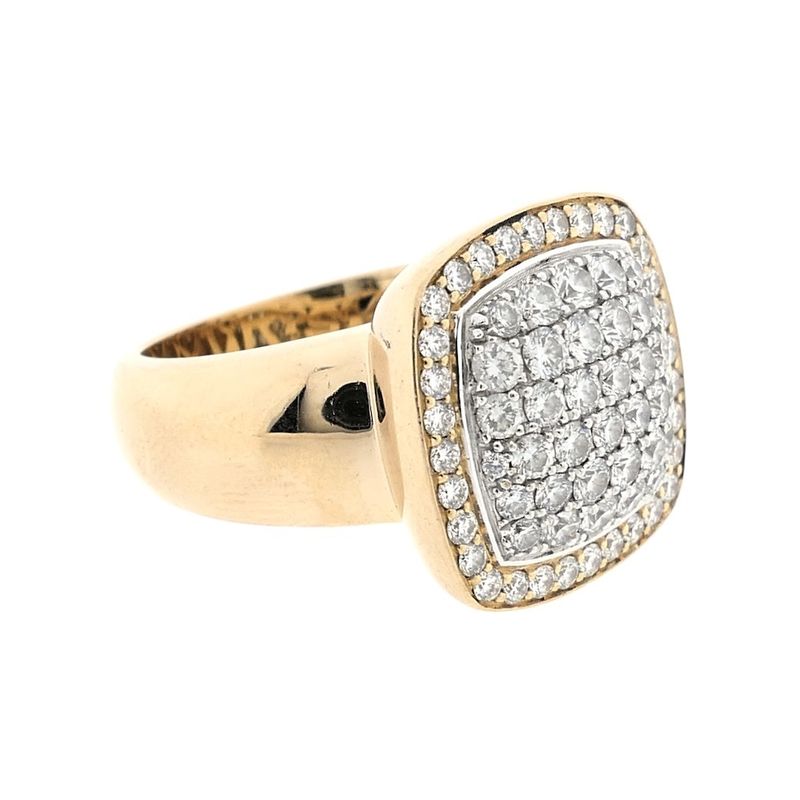 Image 6 of Tirisi gold ring with diamonds; Approx. 0.85 ct.