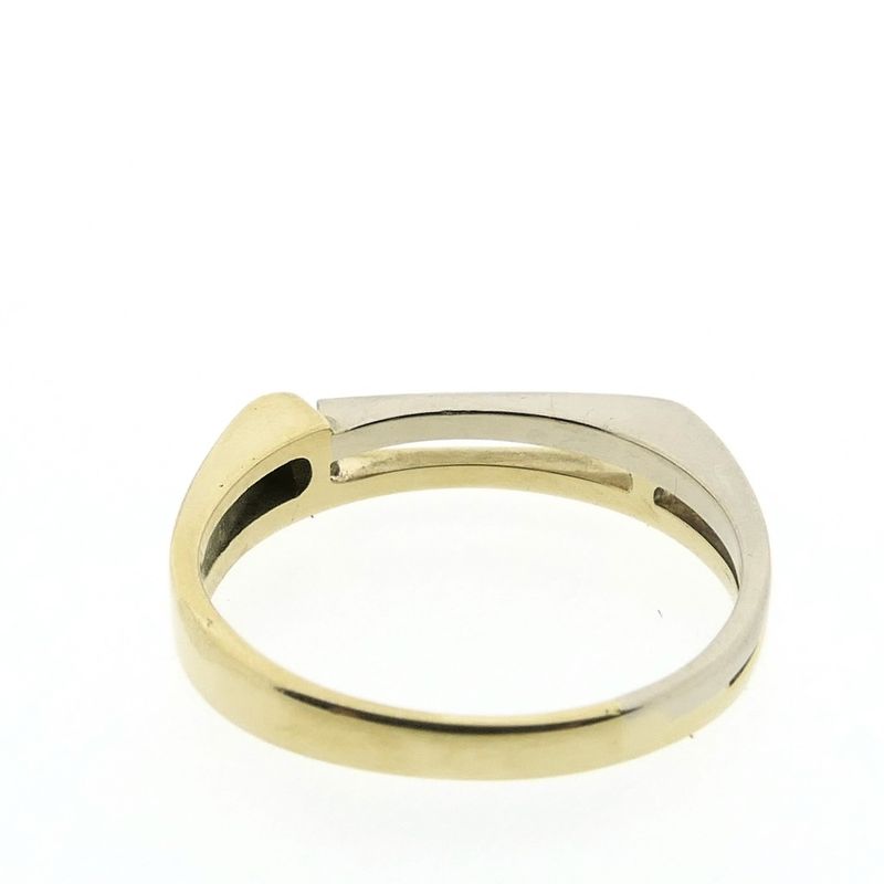 Image 5 of Two-tone gold ring | Diamond 0.02 ct.