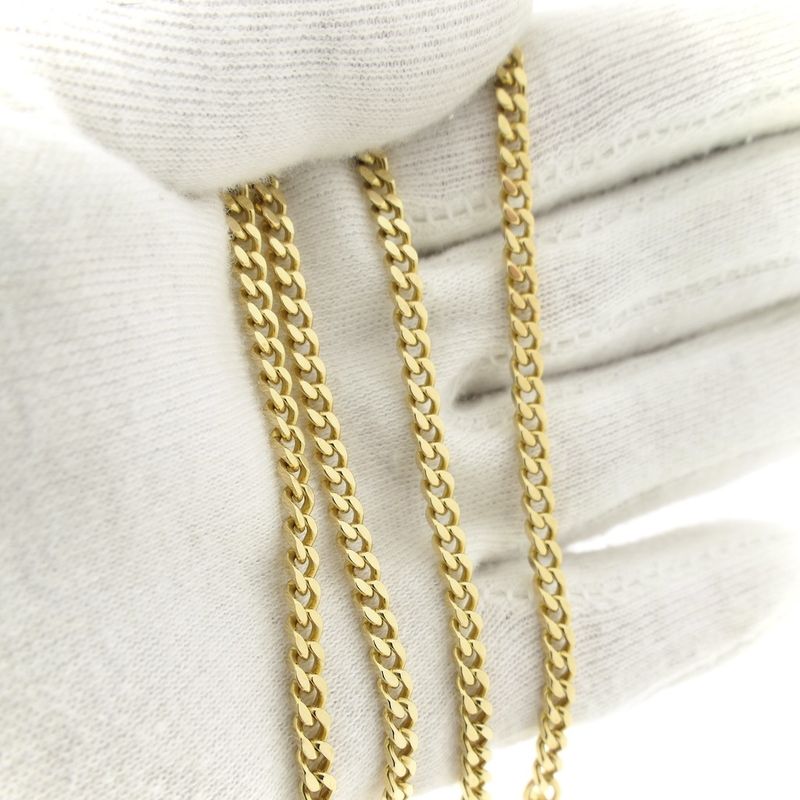 Image 10 of Gold gourmet link chain | 47.5 cm