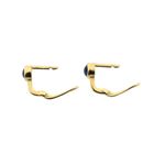 Image 4 of Gold stud earrings with Nazar (Lucky Eye)
