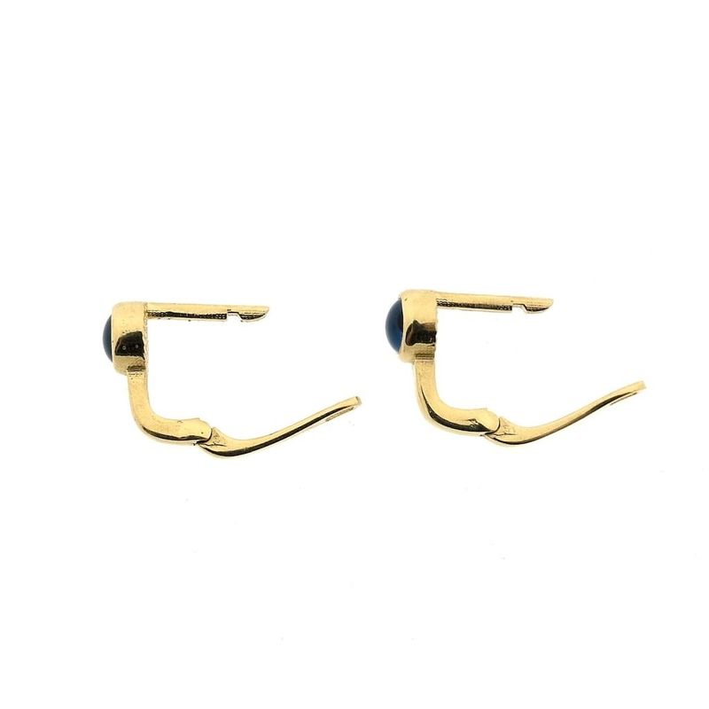 Image 4 of Gold stud earrings with Nazar (Lucky Eye)