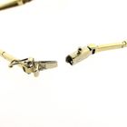 Image 4 of Gold heart bracelet with zirconia | 19 cm