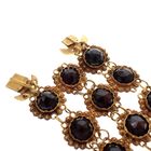 Image 3 of Antique gold bracelet with garnet stones.
