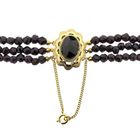 Image 7 of Antique garnet bead necklace with gold decorative clasp