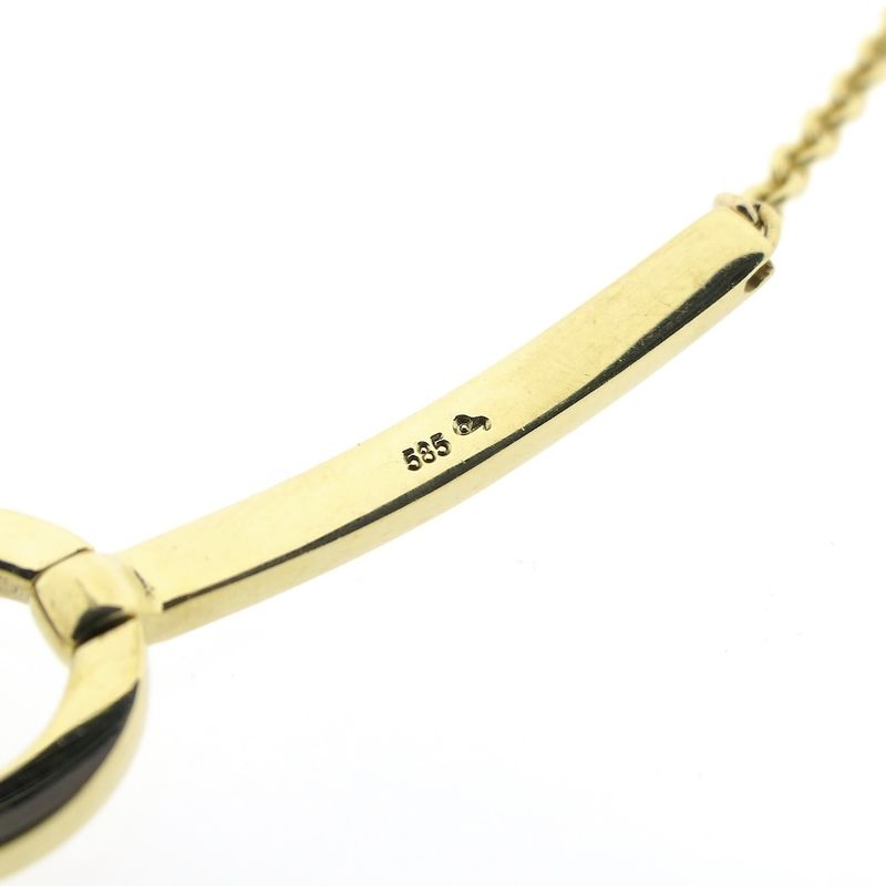 Image 5 of Gold anchor link bracelet with diamond; 0.275 ct. | 18-21 cm