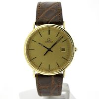 Omega Jubilee; Vintage 18k gold men's watch in full set