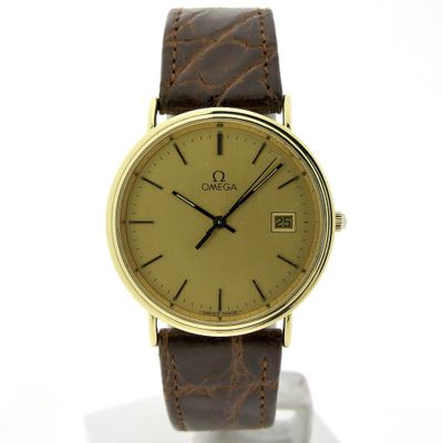 Image 1 of Omega Jubilee; Vintage 18k gold men's watch in full set