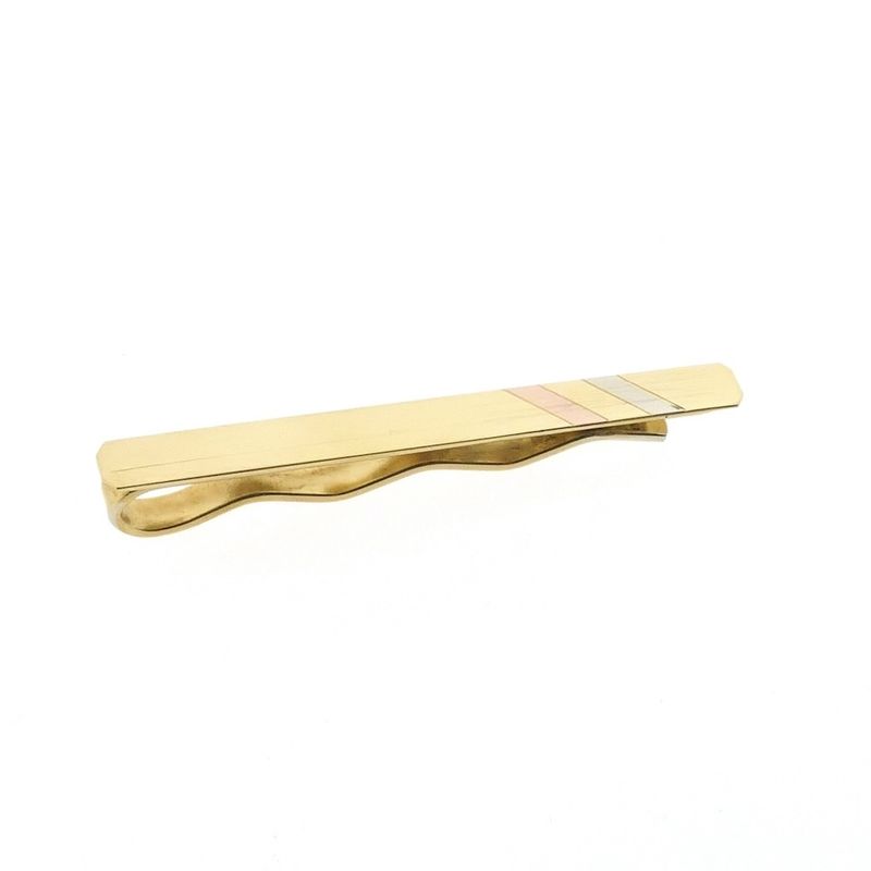 Image 3 of Tricolor Gold tie slide