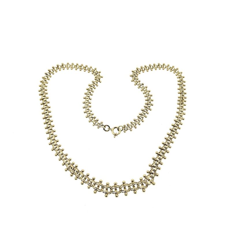 Image 3 of Gold gallery wire necklace | 45 cm