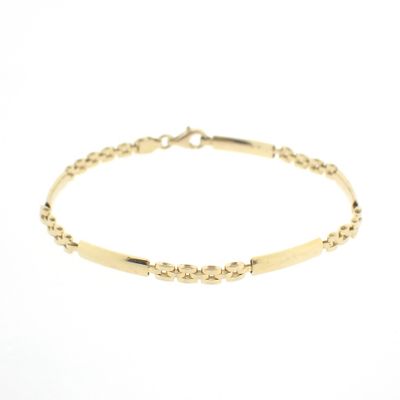 Image 1 of Gold Bismarck link bracelet | 18.5 cm