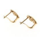 Image 5 of Gold snowflake stud earrings with zirconia