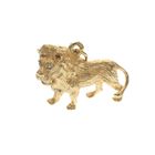 Image 4 of Solid lion pendant with diamond eyes