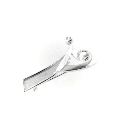 Image 2 of Silver fantasy brooch with zirconia