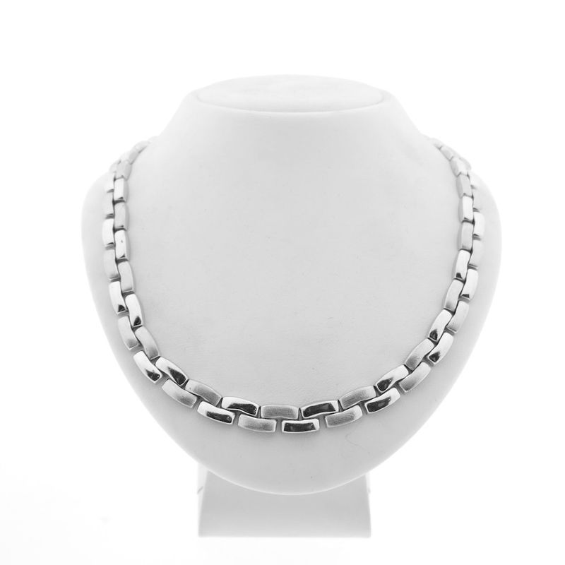 Image 1 of Solid white gold necklace.