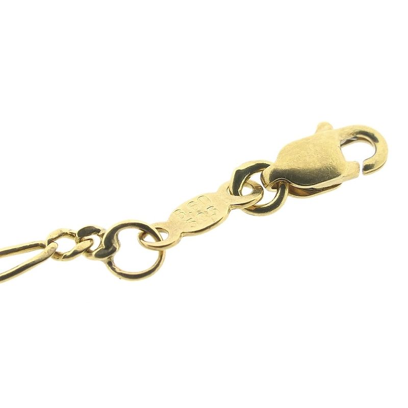 Image 5 of Gold Figaro link bracelet