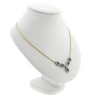 Image 3 of 18K Yellow Gold Cardano Link Necklace with Sapphire & Diamonds