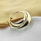 Image 9 of Vintage gold abstract brooch