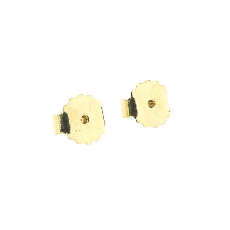 Image 6 of Golden Solitaire Stud Earrings with Diamond; 0.22 ct.