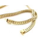 Image 3 of Gold chain; French gourmet link | 44 cm