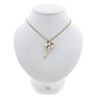 Image 4 of Gold Pendant with Baroque Pearl & Diamond; 14kt; 0.08 ct