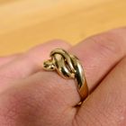 Image 10 of Gold ring with knotted design