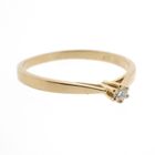 Image 8 of Gold solitaire ring with diamond | 0.04 ct.